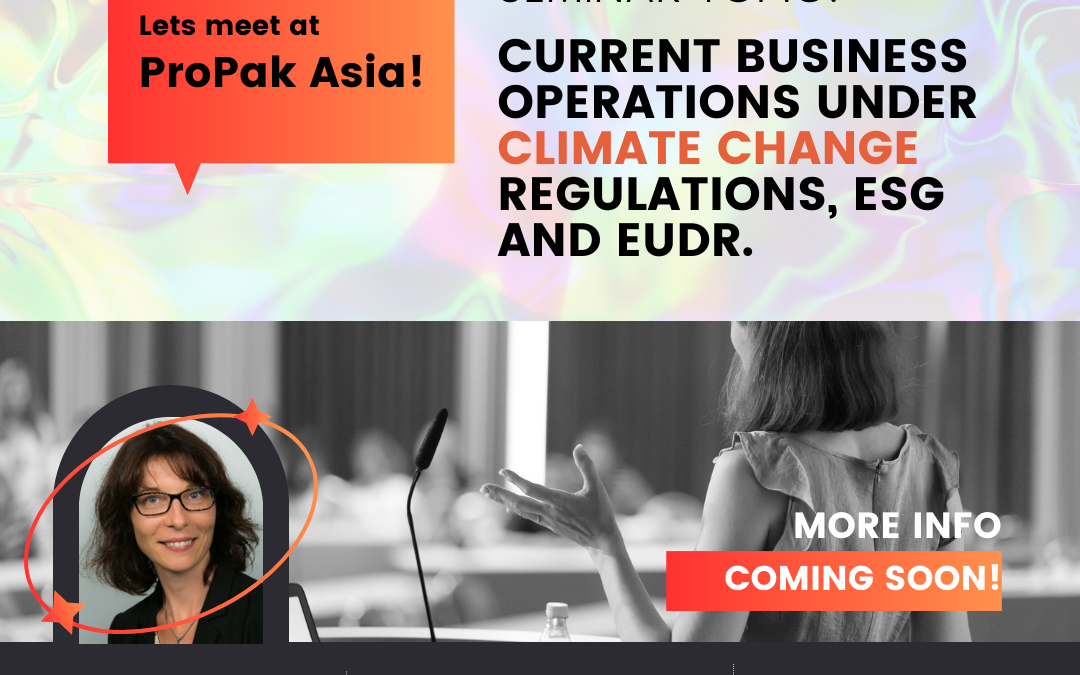 ProPak Asian 2024 : บรรยายเรื่อง “ESG, Applying PEFC with EUDR Standards”